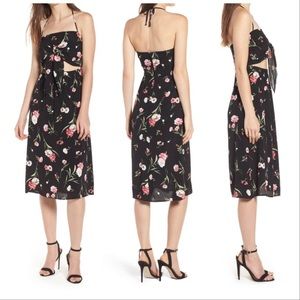 Row A Tie Front Floral Dress Nordstrom